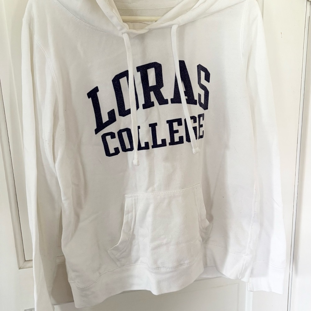 White Loras College Hoodie